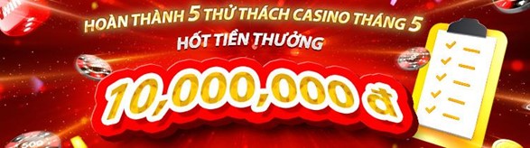 Thử thách casino khuyến mãi tháng 5 thật đã tại nhà cái Vwin.